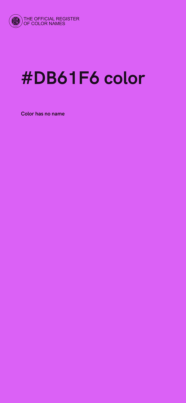 #DB61F6 color image