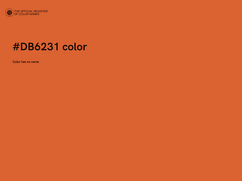 #DB6231 color image