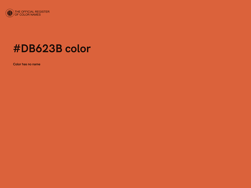 #DB623B color image
