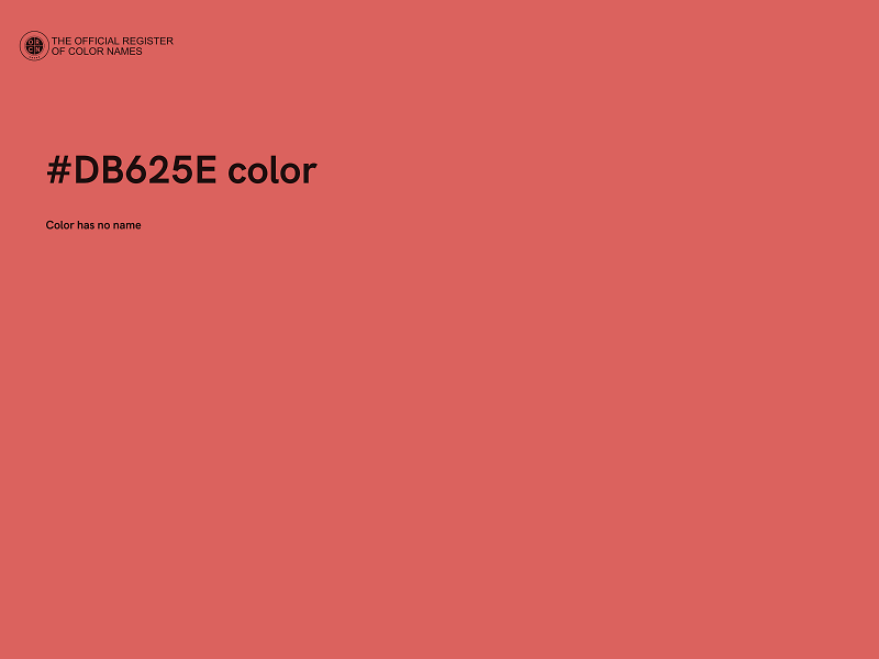 #DB625E color image