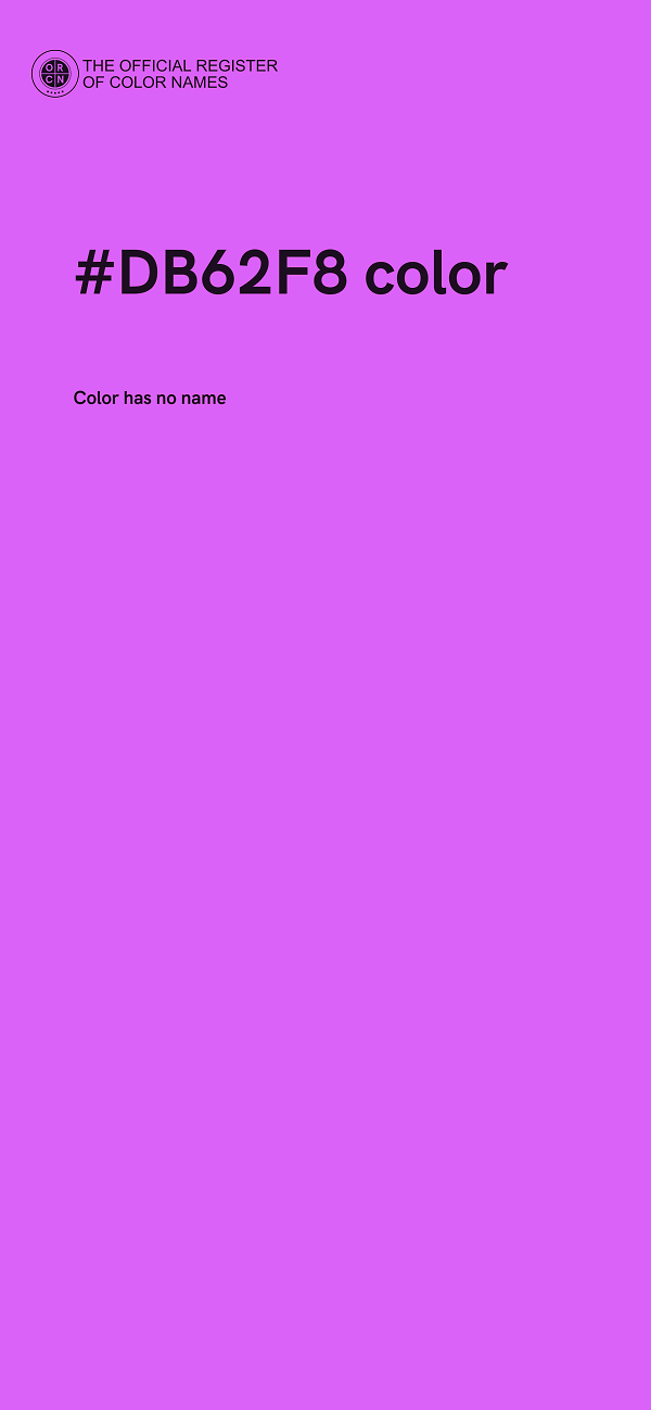 #DB62F8 color image