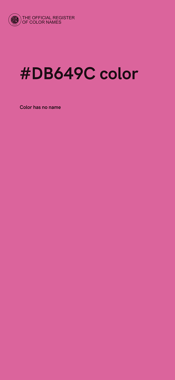 #DB649C color image