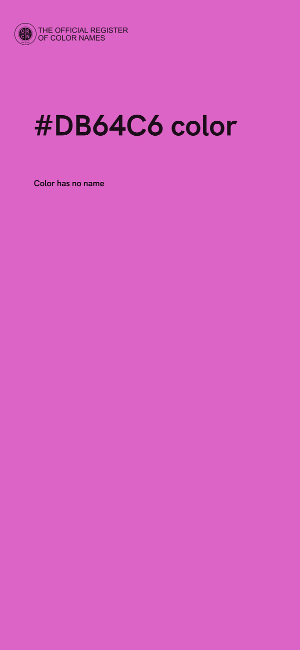 #DB64C6 color image