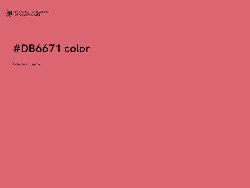 #DB6671 color image