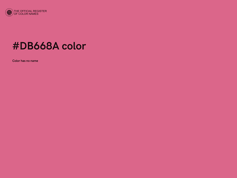 #DB668A color image