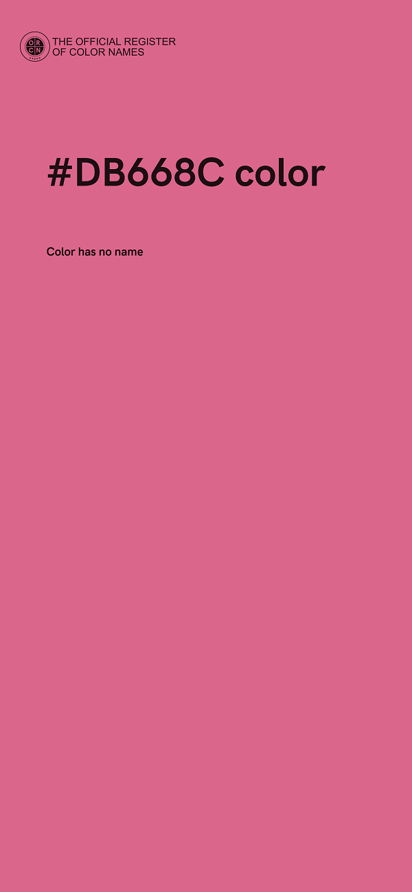 #DB668C color image