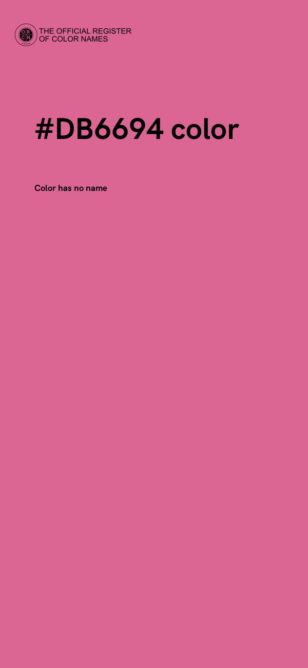 #DB6694 color image