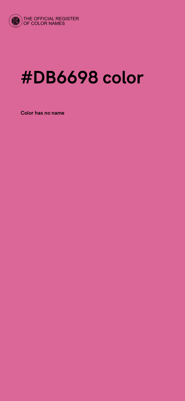 #DB6698 color image
