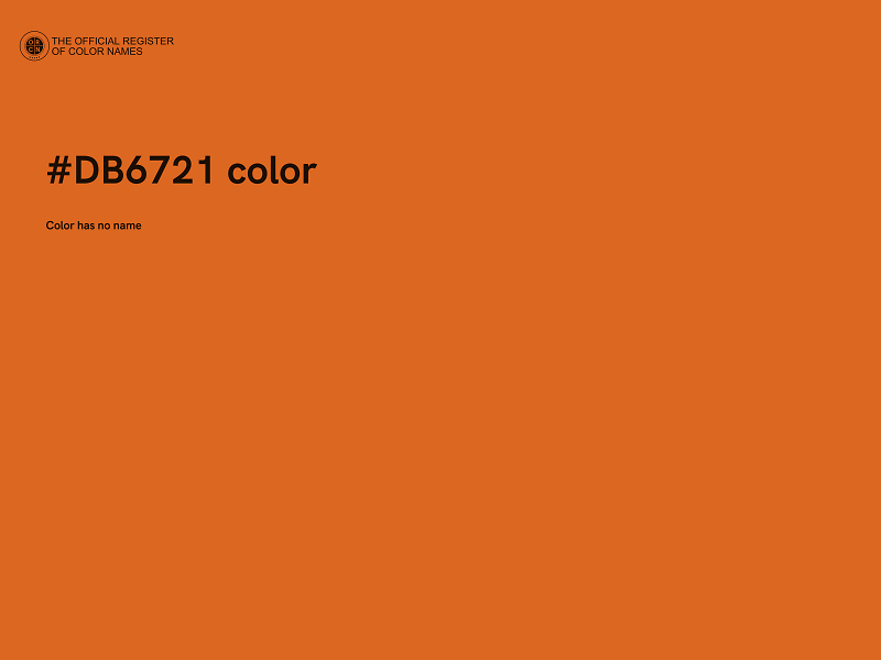 #DB6721 color image