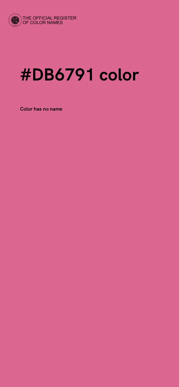 #DB6791 color image