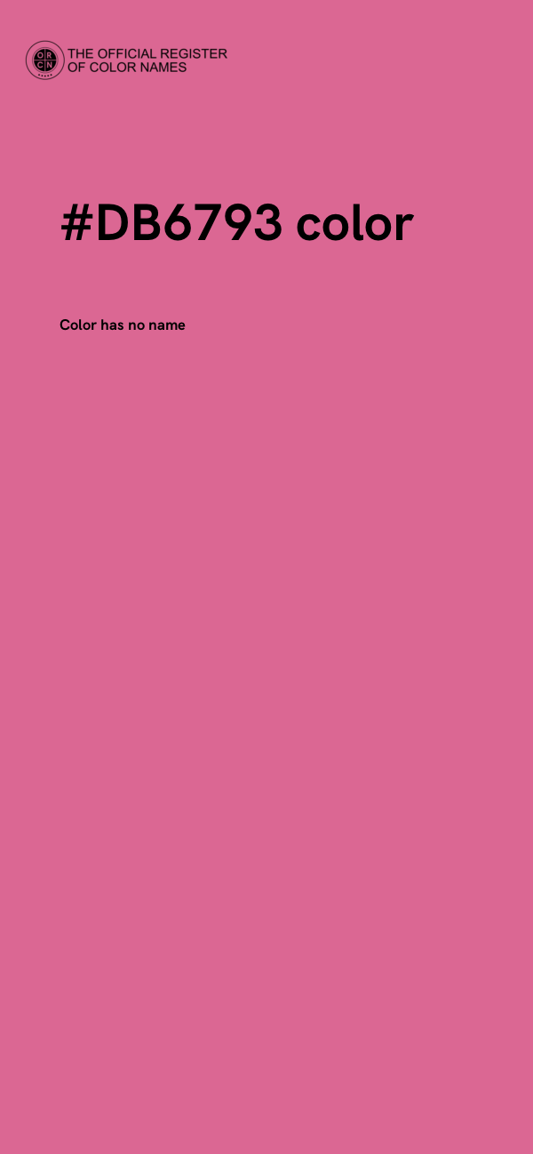 #DB6793 color image