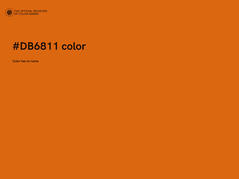 #DB6811 color image