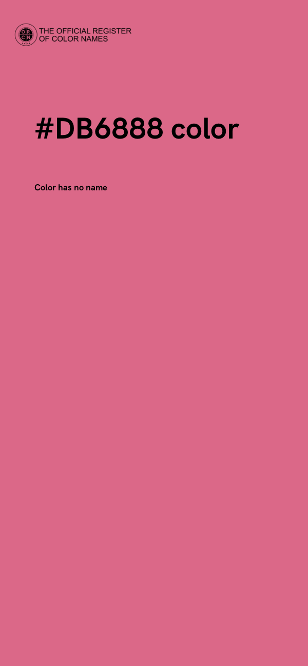 #DB6888 color image