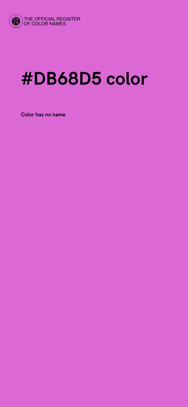 #DB68D5 color image