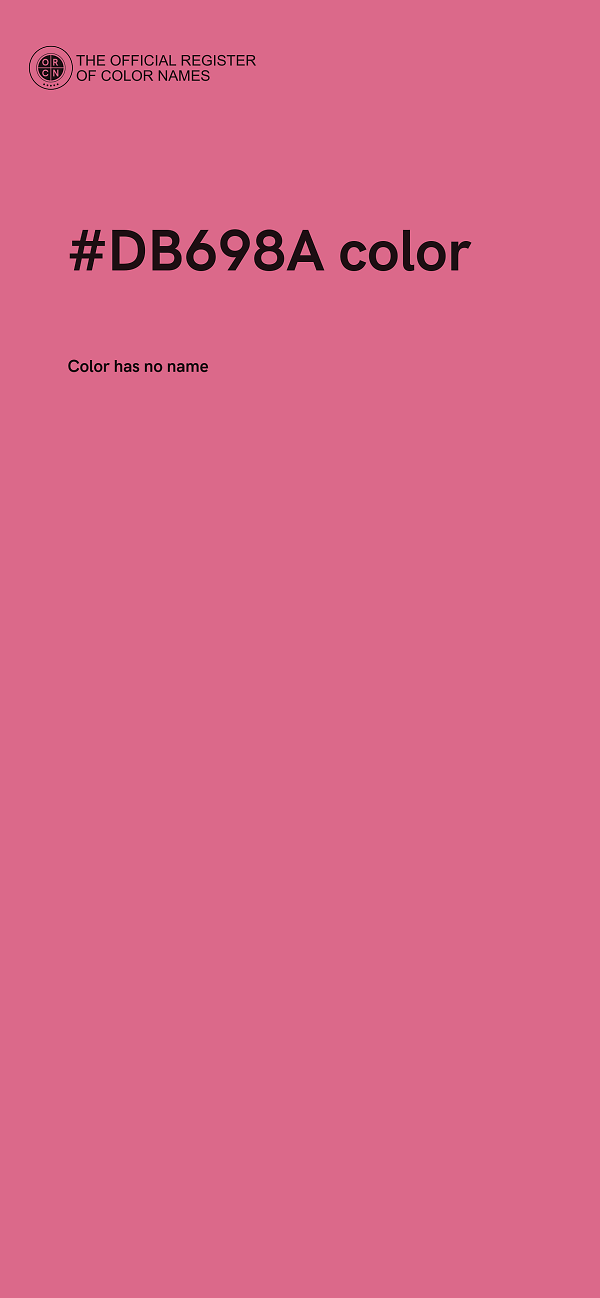 #DB698A color image