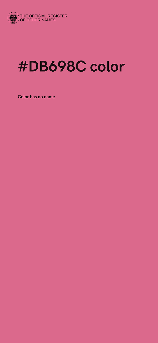 #DB698C color image