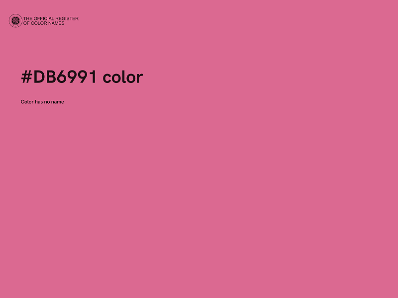 #DB6991 color image