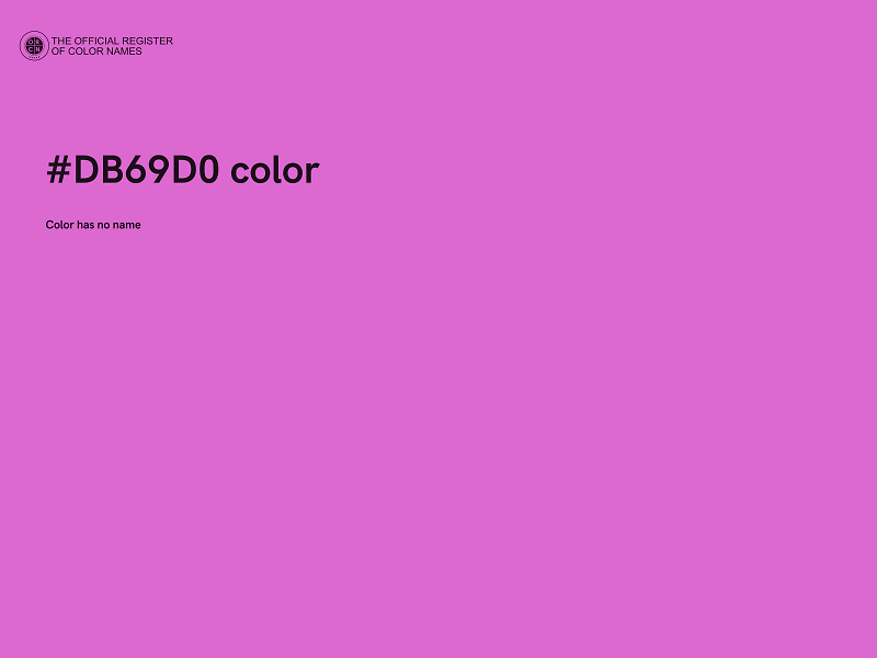 #DB69D0 color image