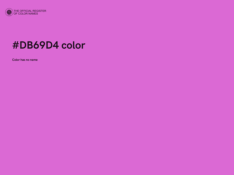 #DB69D4 color image