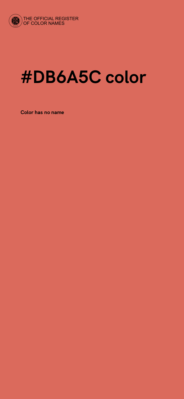 #DB6A5C color image