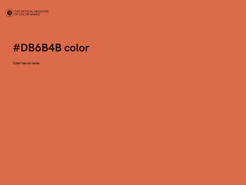 #DB6B4B color image