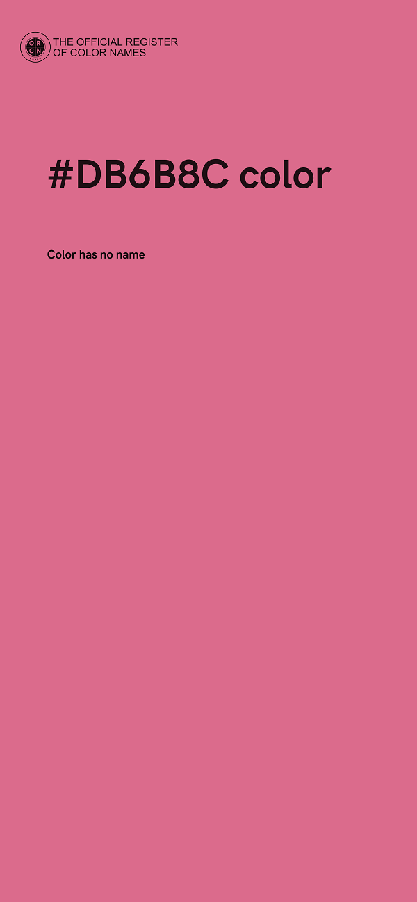 #DB6B8C color image