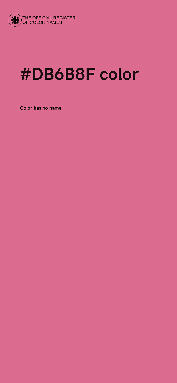 #DB6B8F color image