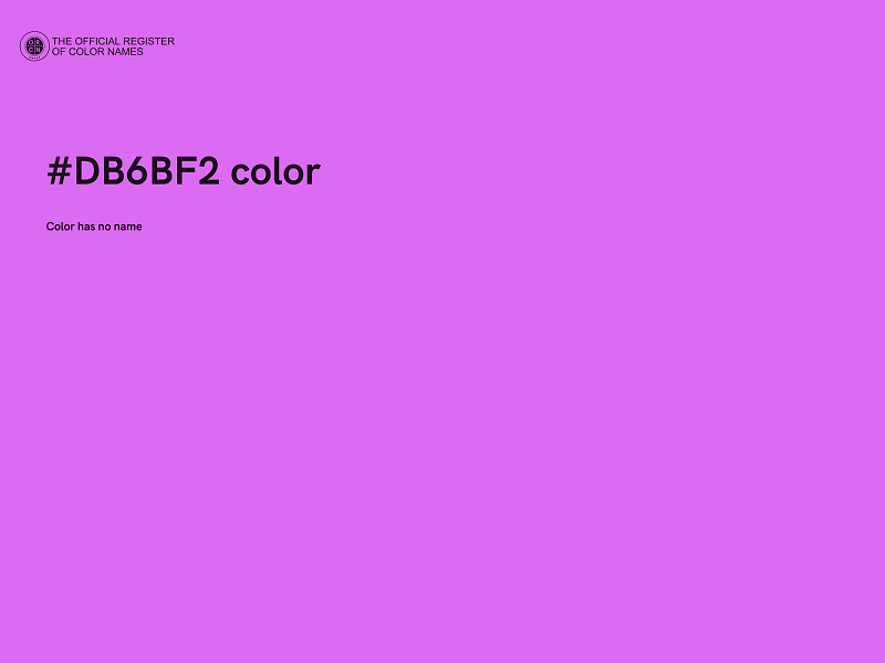 #DB6BF2 color image