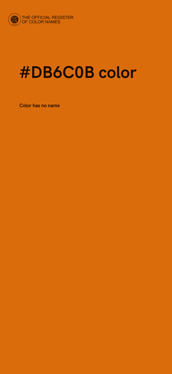 #DB6C0B color image
