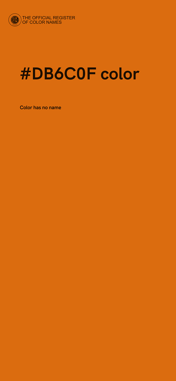 #DB6C0F color image