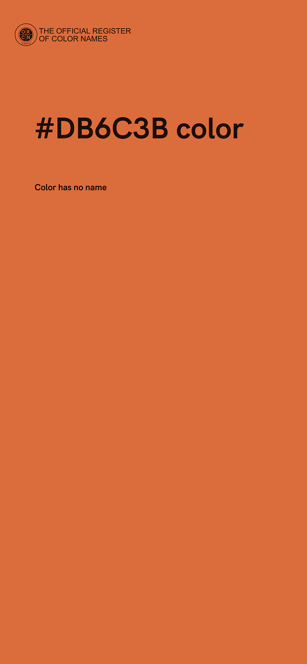 #DB6C3B color image