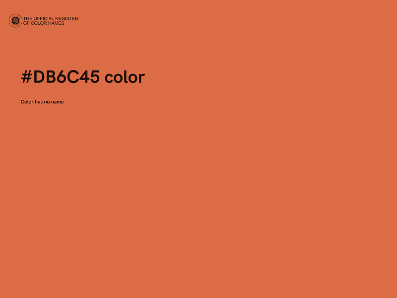 #DB6C45 color image