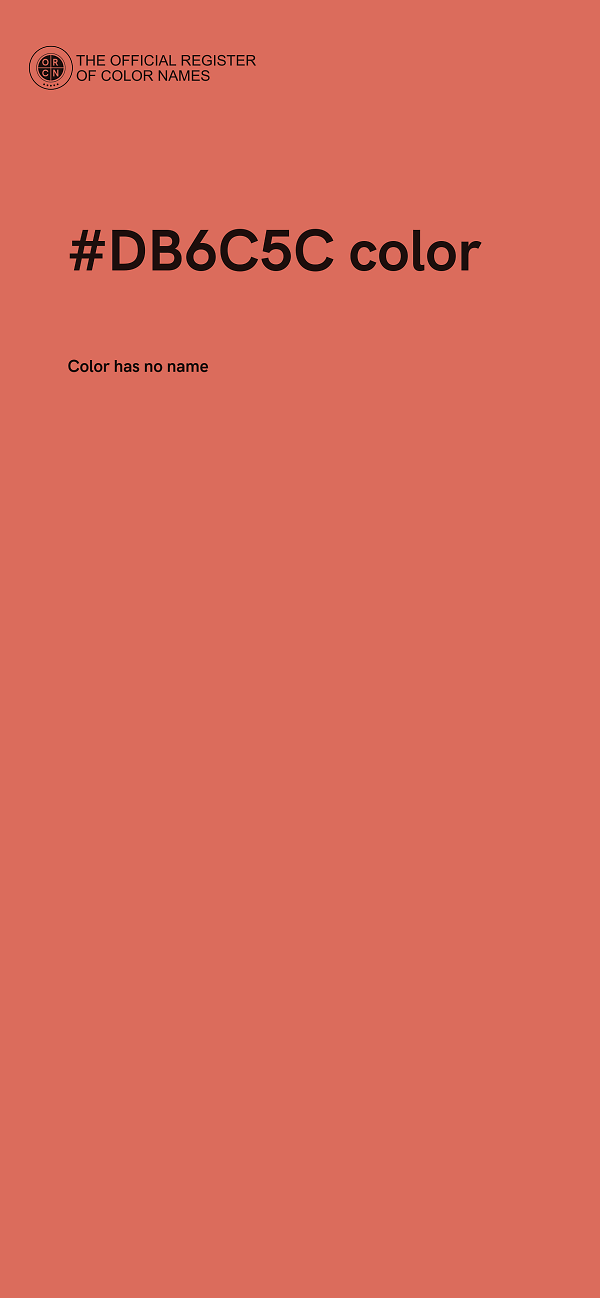 #DB6C5C color image