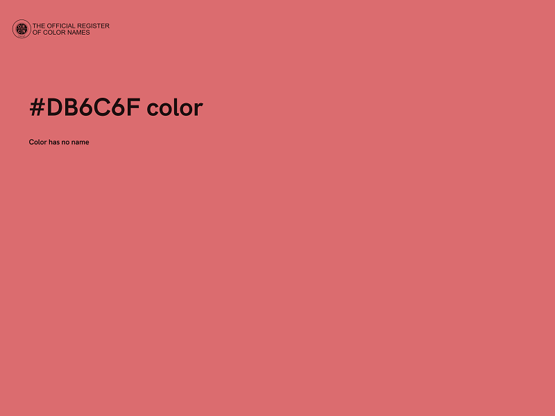 #DB6C6F color image