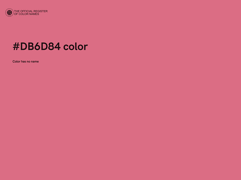 #DB6D84 color image