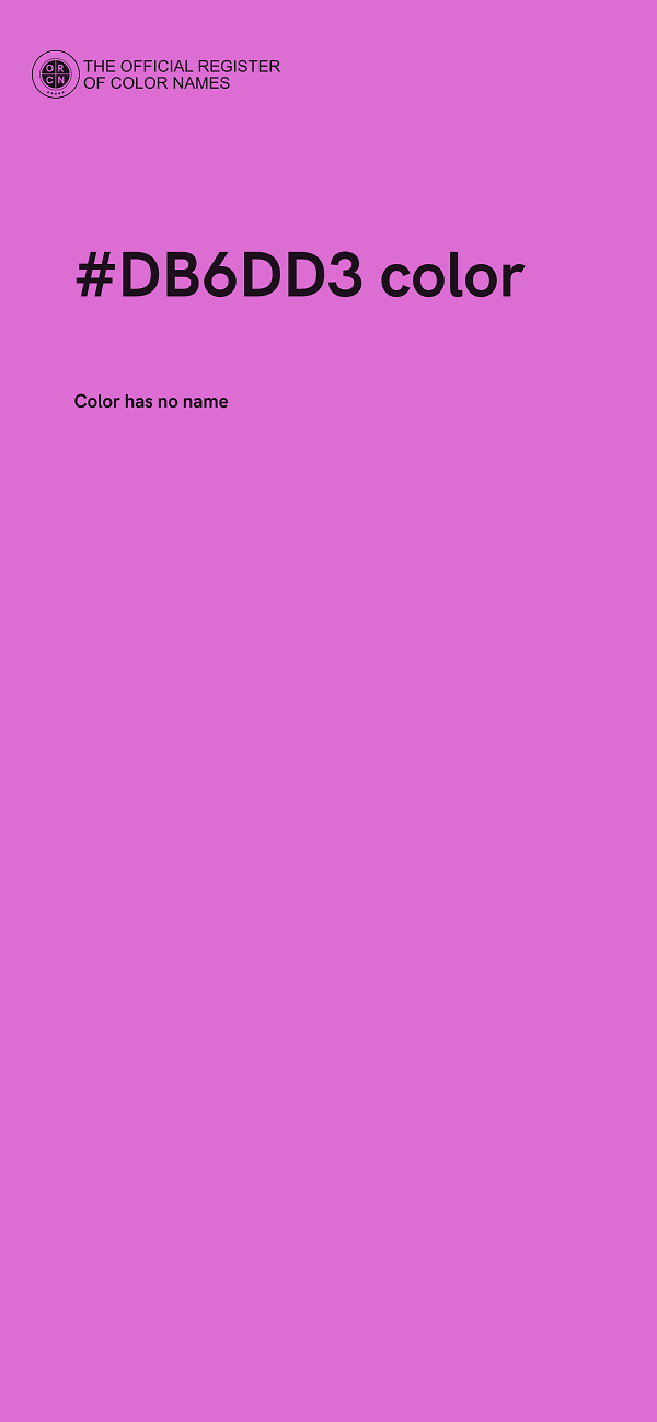#DB6DD3 color image
