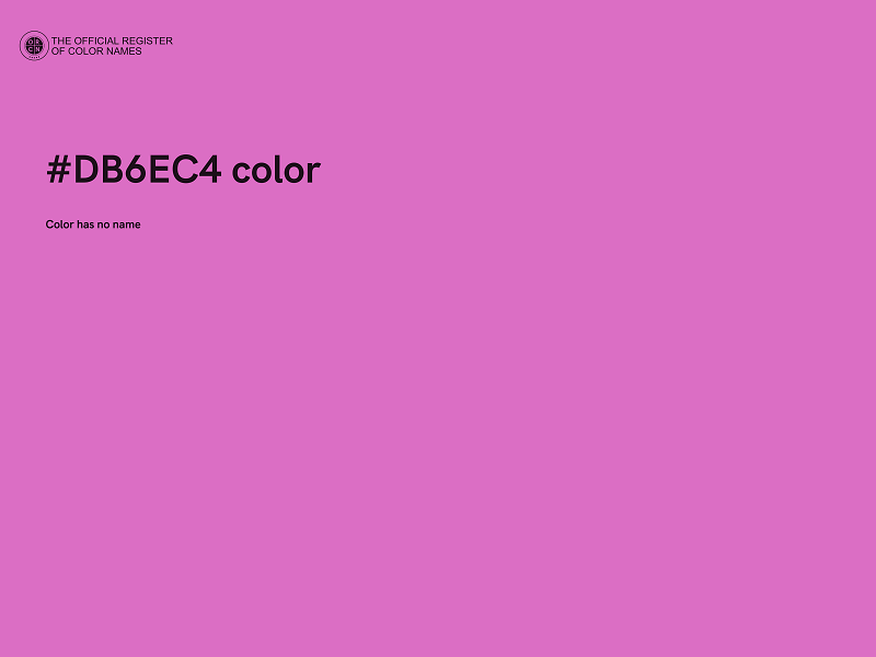 #DB6EC4 color image