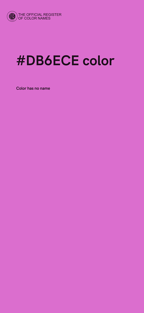 #DB6ECE color image