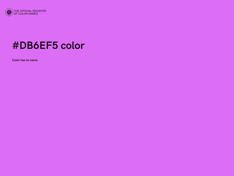 #DB6EF5 color image