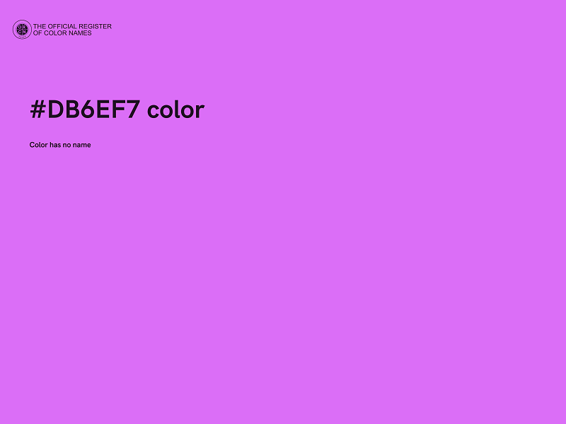 #DB6EF7 color image