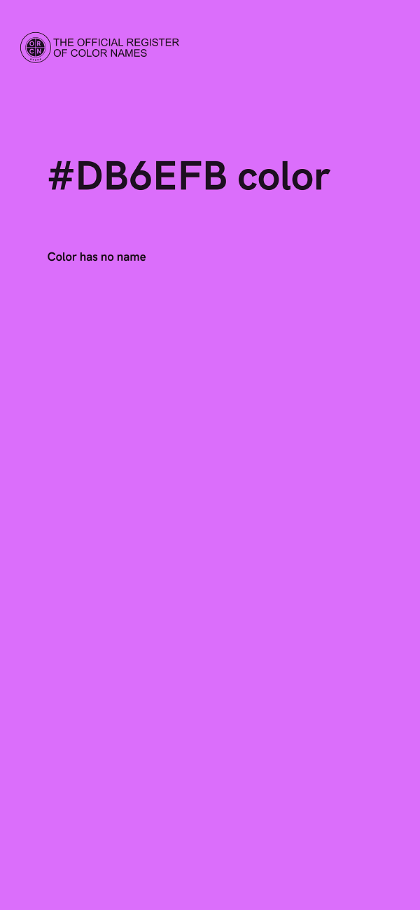 #DB6EFB color image