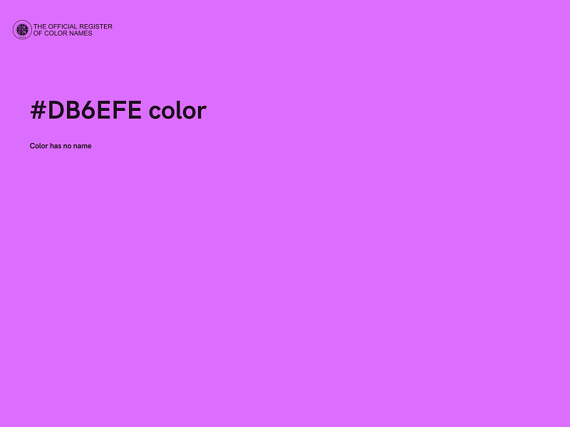 #DB6EFE color image
