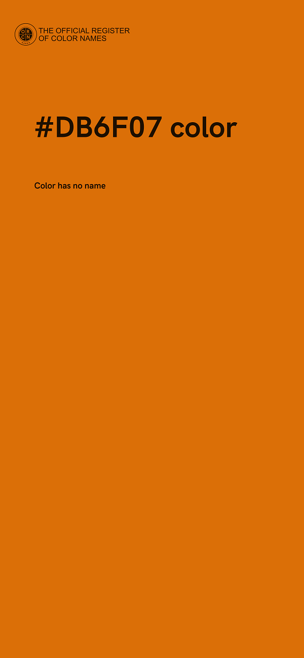 #DB6F07 color image