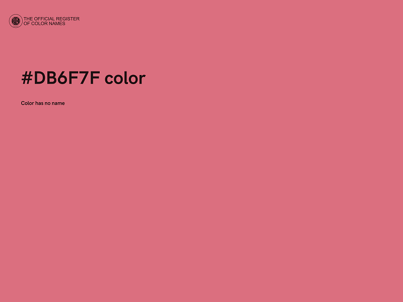 #DB6F7F color image