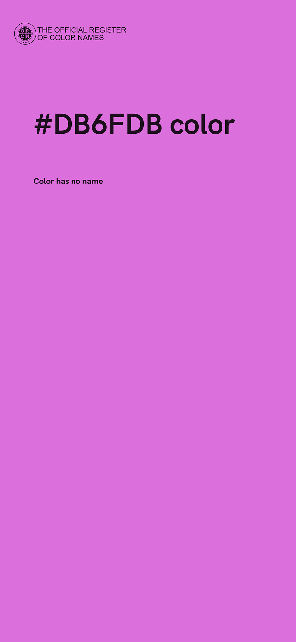 #DB6FDB color image