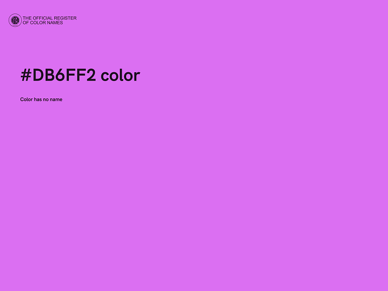 #DB6FF2 color image