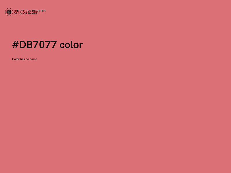 #DB7077 color image