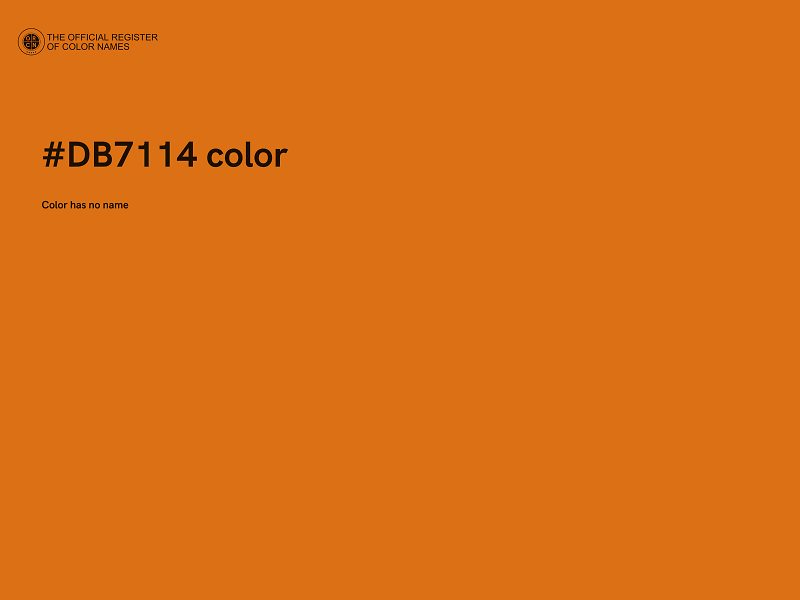 #DB7114 color image