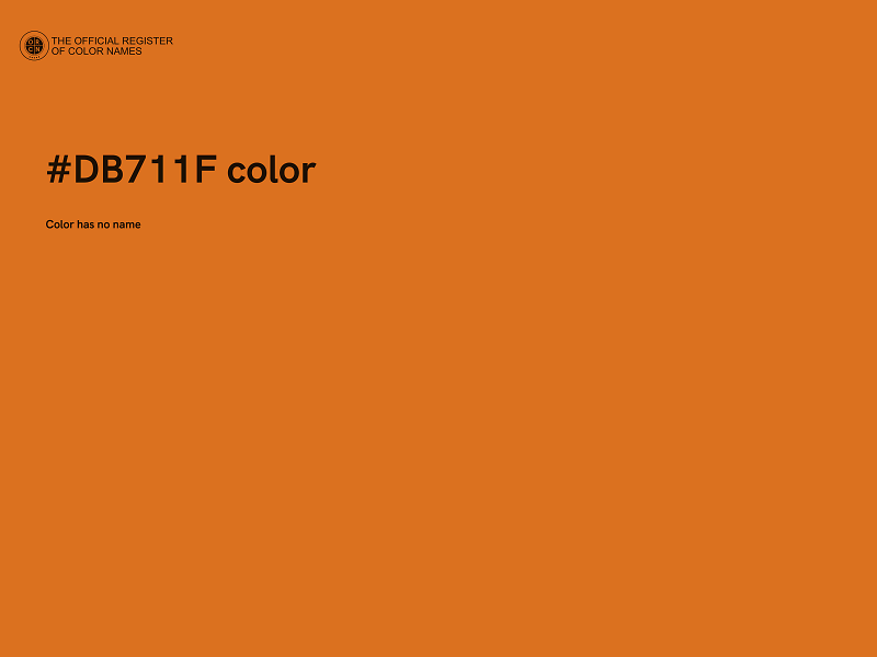 #DB711F color image