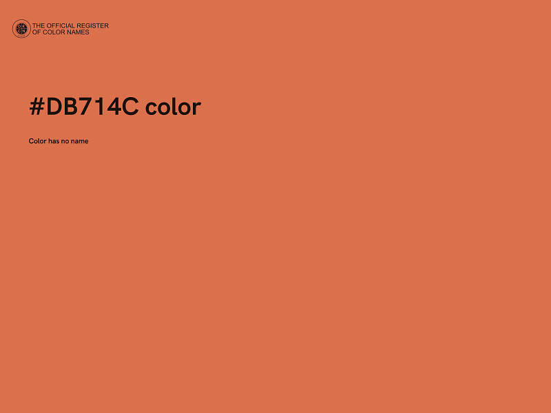 #DB714C color image